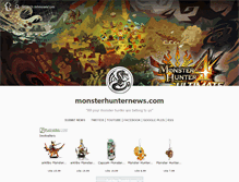 Tablet Screenshot of monsterhunternews.com